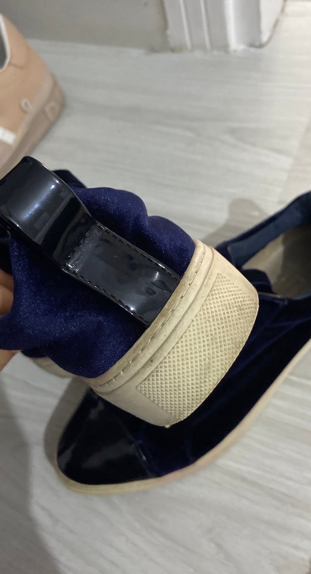 Bayan  İçin Mavi Bağcıklı Sokak Stili - Görsel 4