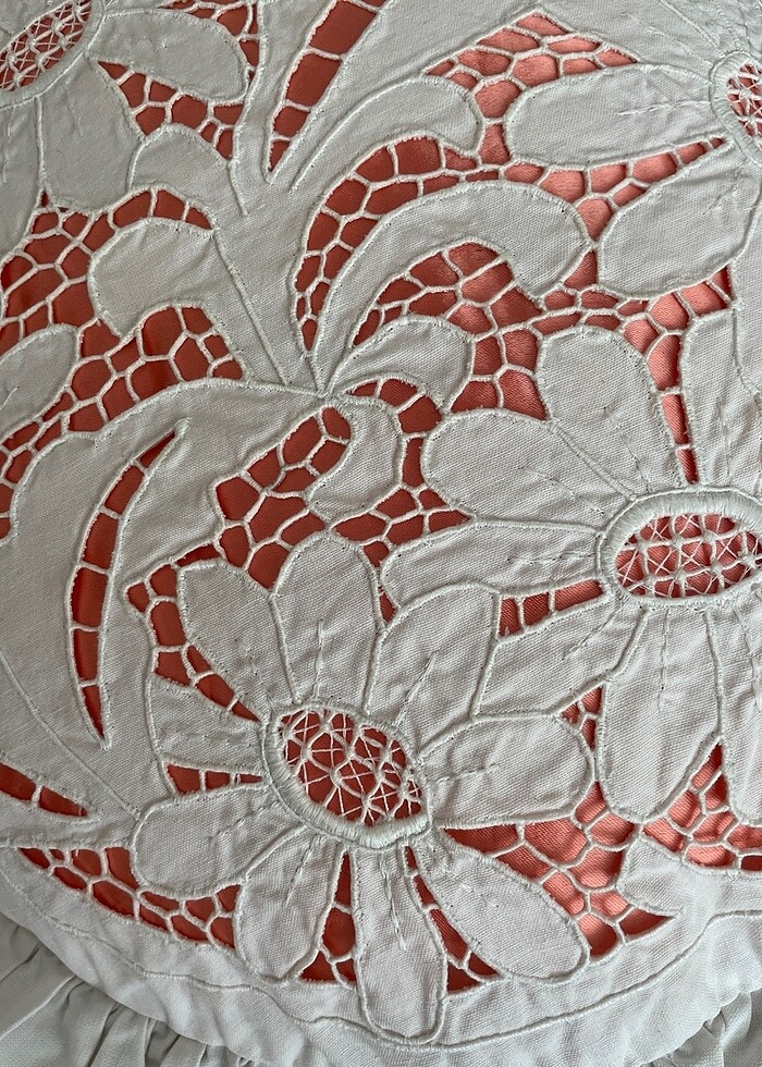 4 adet Delik işi/ Beyaz işi kırlent - Görsel 3