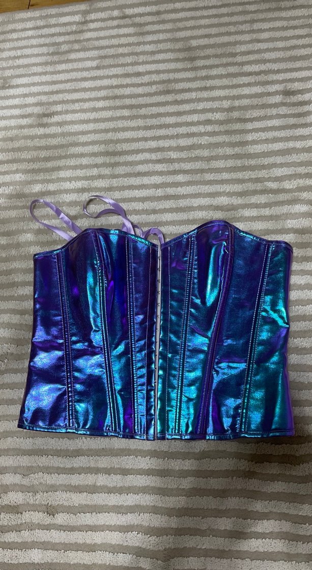 Parlak Mor Strappy Bustiyer - Görsel 4