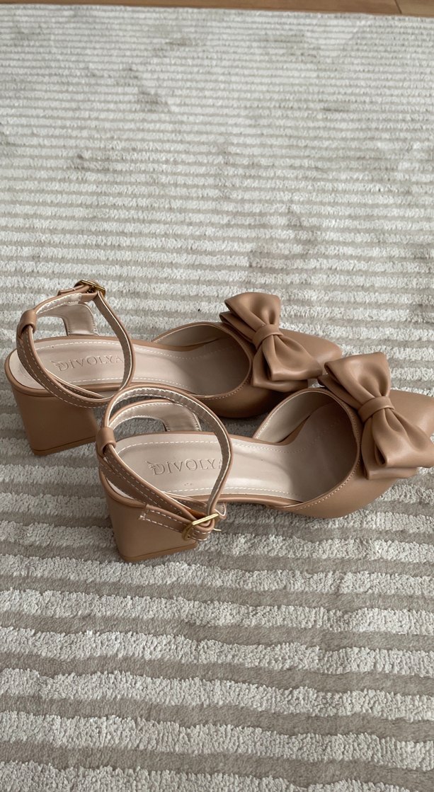 Nude  Fiyonklu Kadın Topuklu Ayakkabı - Görsel 5