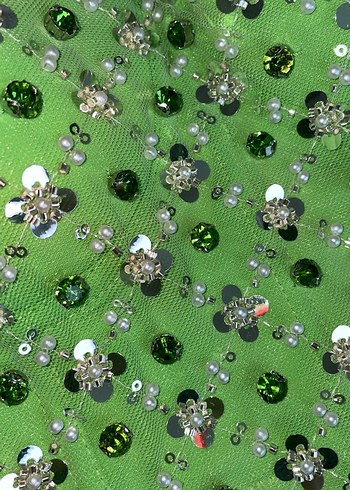 Taşlı yeşil crop/S - Görsel 7