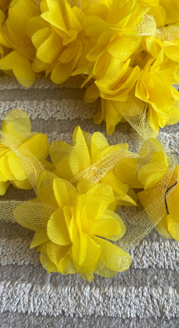 Sarı Bohem Çiçekli Saç Aksesuarı - Görsel 3