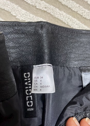 Nakışlı Deri Mini Etek - Görsel 5