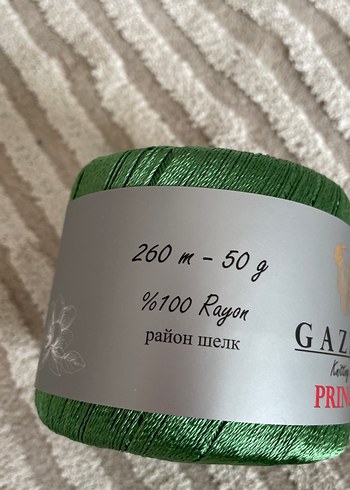 2 adet Gazzal Princess Parlak Yeşil İplik - Görsel 4