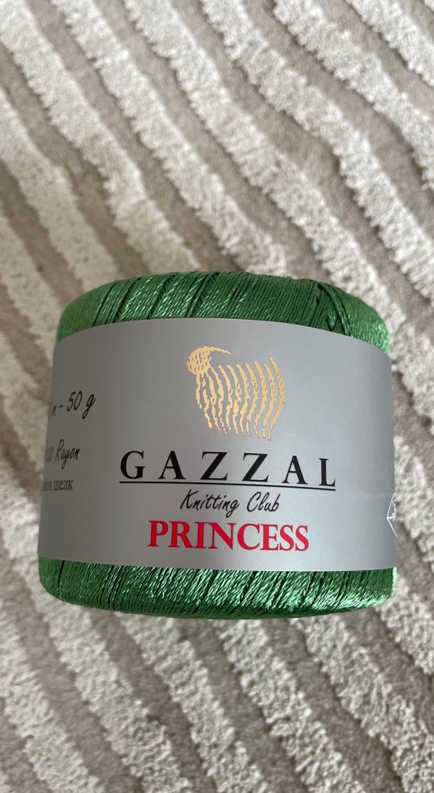 2 adet Gazzal Princess Parlak Yeşil İplik - Görsel 3