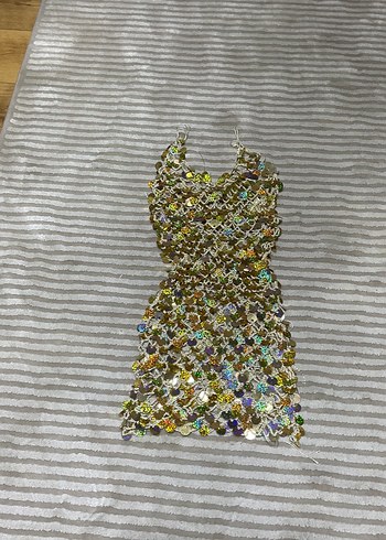 Pullu el örgüsü elbise - Görsel 5