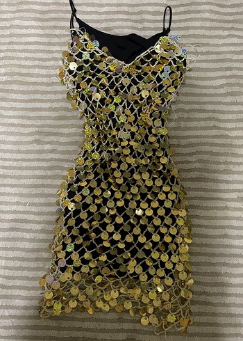 Pullu el örgüsü elbise - Görsel 6