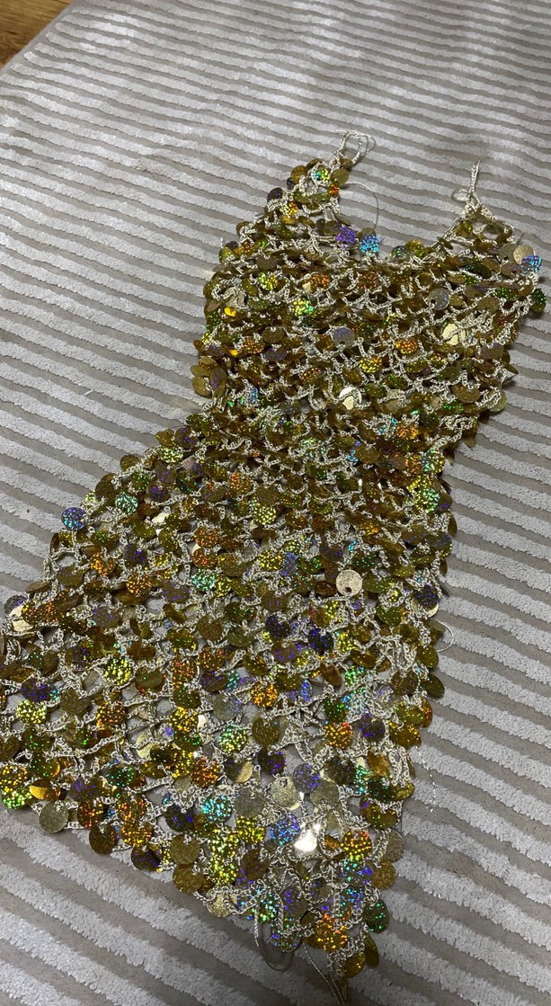 Pullu el örgüsü elbise - Görsel 4