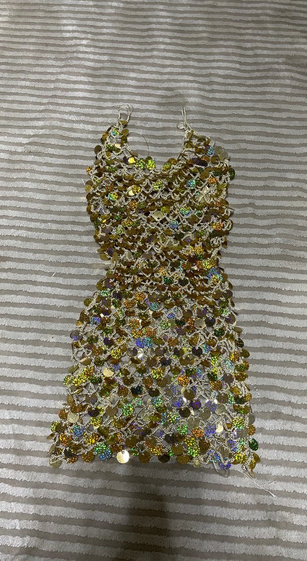 Pullu el örgüsü elbise - Görsel 3