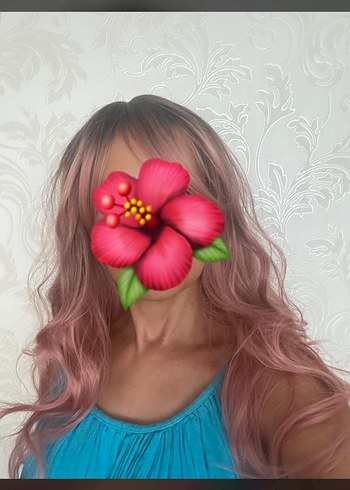 Pembe dalgalı Bohem Kadın uzun saç peruk