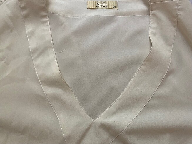 Krem gömlek - Görsel 3