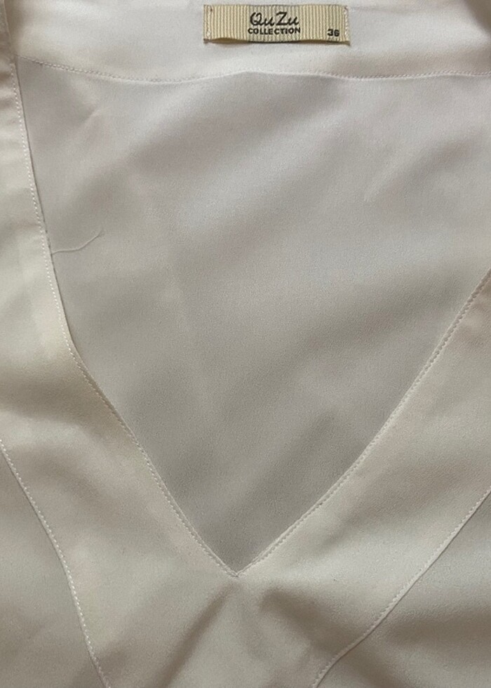 Krem gömlek - Görsel 3