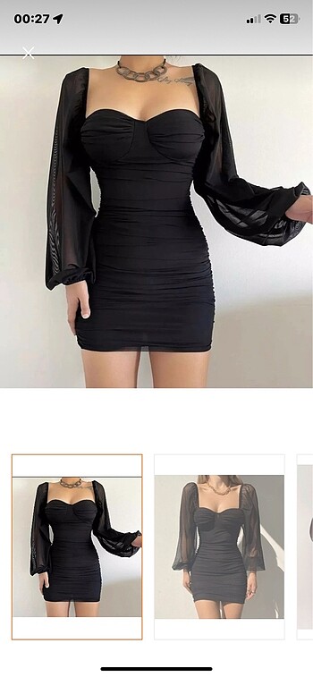 Kısa elbise - Görsel 6