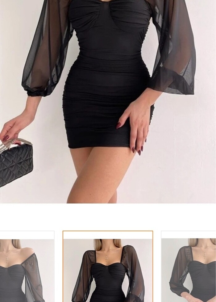 Kısa elbise - Görsel 4