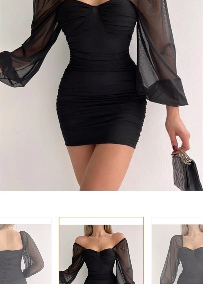 Kısa elbise - Görsel 3