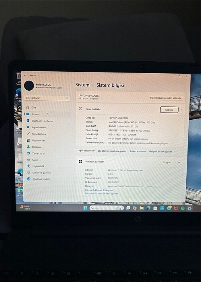 Hp dizüstü bilgisayar - Görsel 3