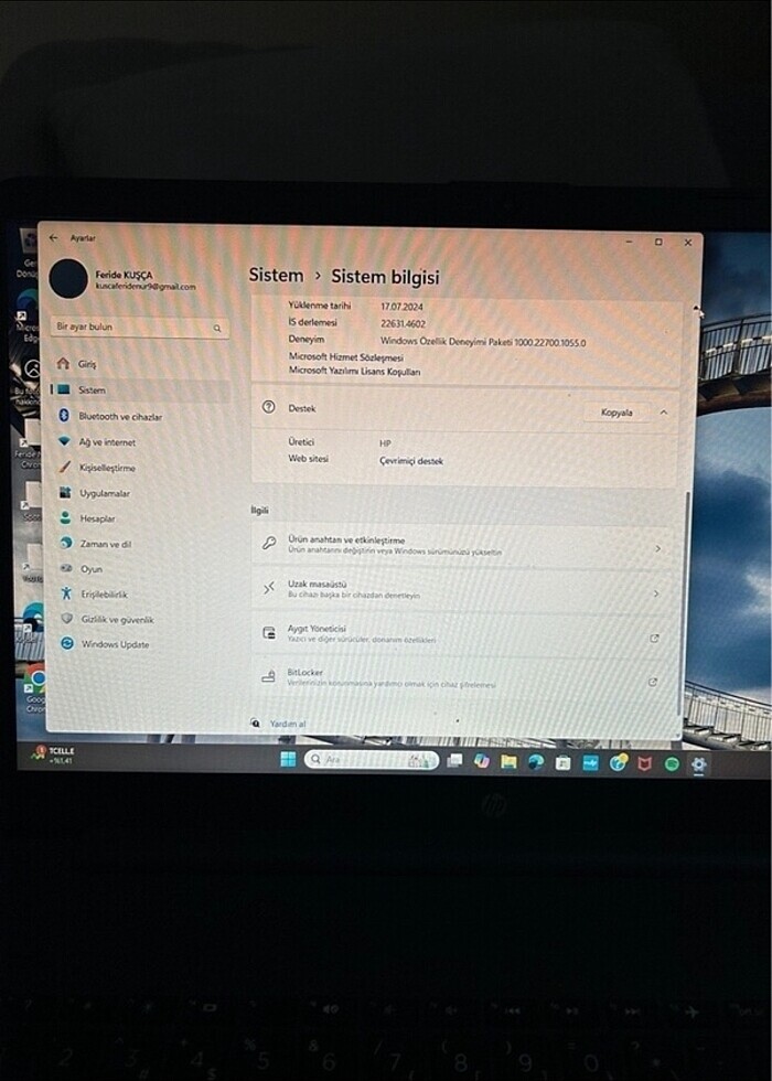 Hp dizüstü bilgisayar - Görsel 4