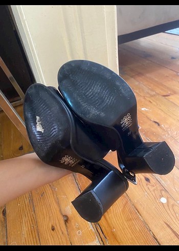 Tokalı Siyah Topuklu Kadın Stiletto - Görsel 3