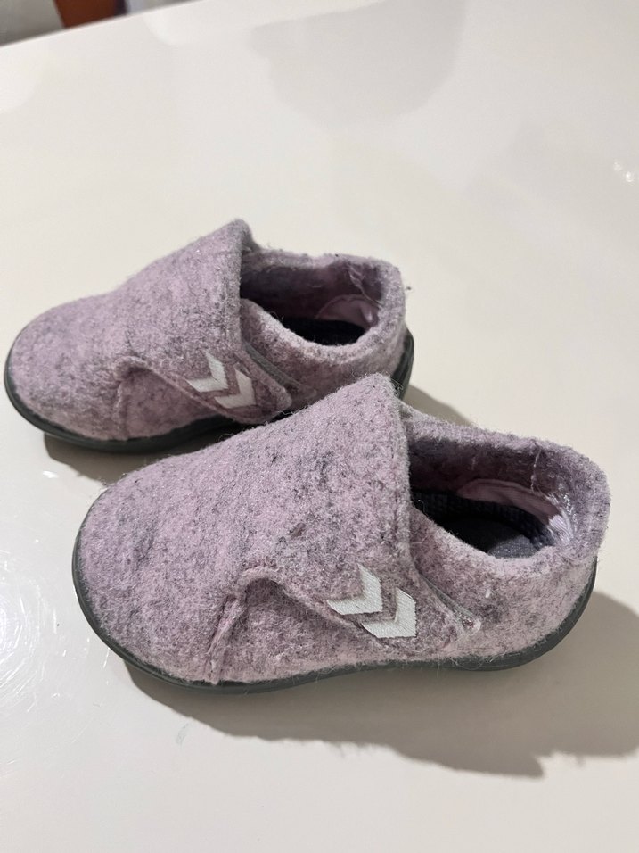 Kız Çocuk Mor Bağcıksız Sıcak Terlik - Görsel 2