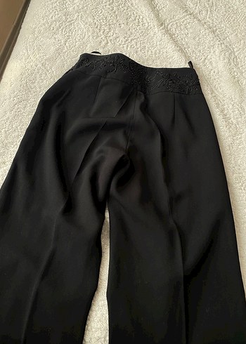 H&M Siyah Pilili Kadın Kumaş Pantolon