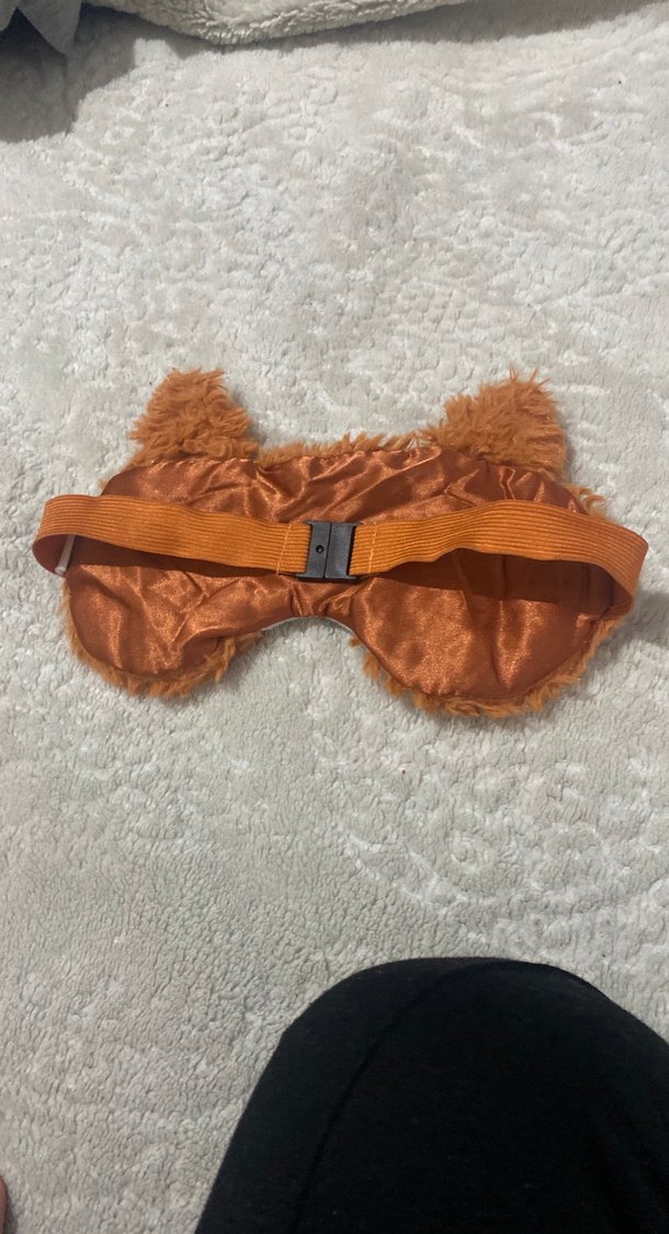 Kahverengi Kürklü Kadın Uyku Maskesi - Görsel 2