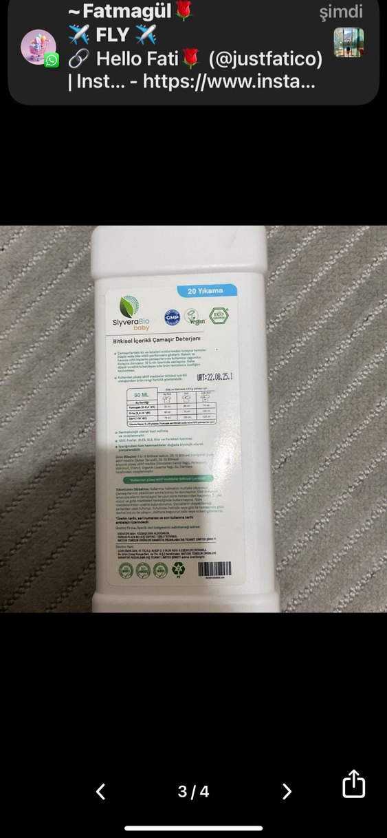 Beyaz Çamaşır Deterjanı 1000 ml - Görsel 3