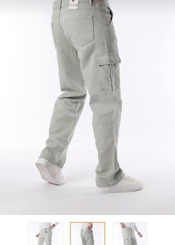 Gri Kamuflaj Desenli Rahat Kesim Erkek Pantolon - Görsel 3