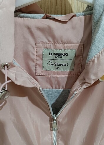40 Beden pembe Renk LC WAİKİKİ YAĞMURLUK OUTERWEAR