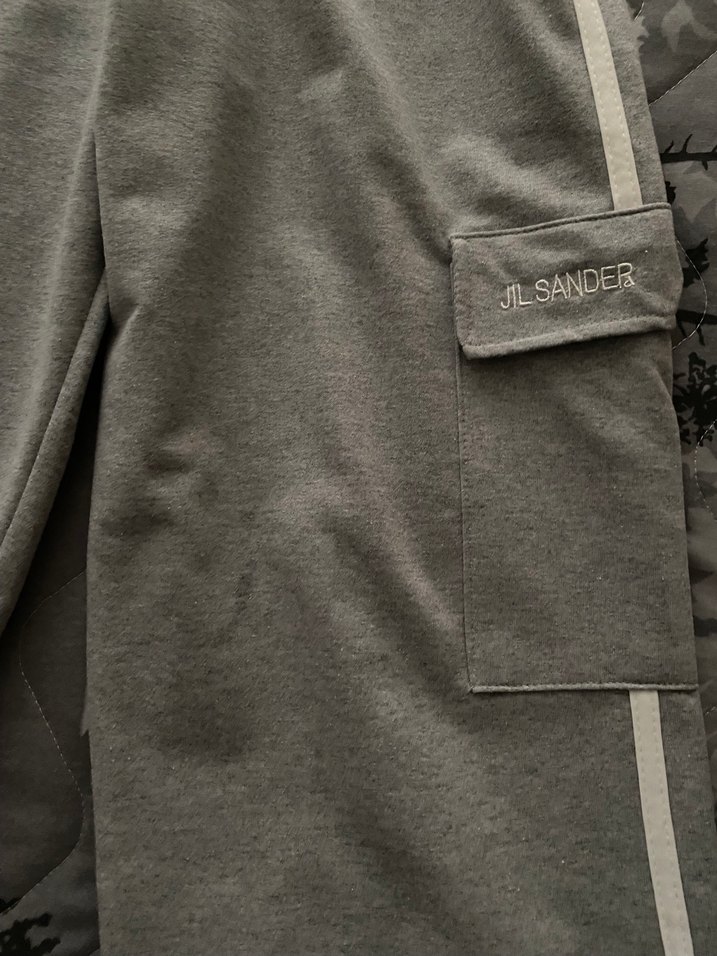 Gri Kadın Salaş Sweatpants Kemerli - Görsel 2