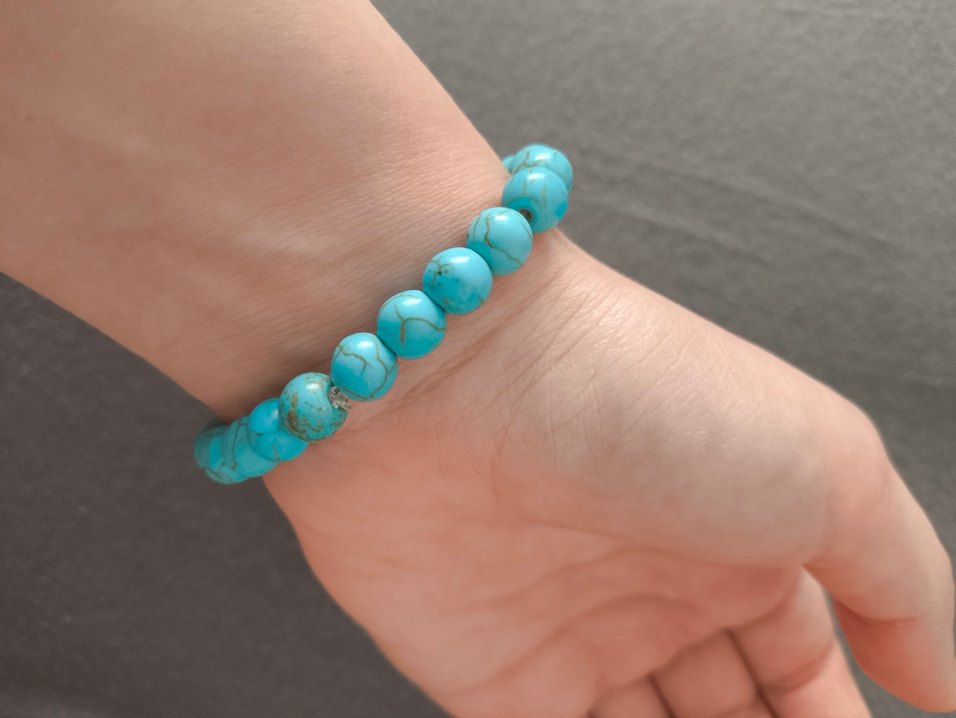 Turkuaz Doğal Taş Bileklik - Görsel 2