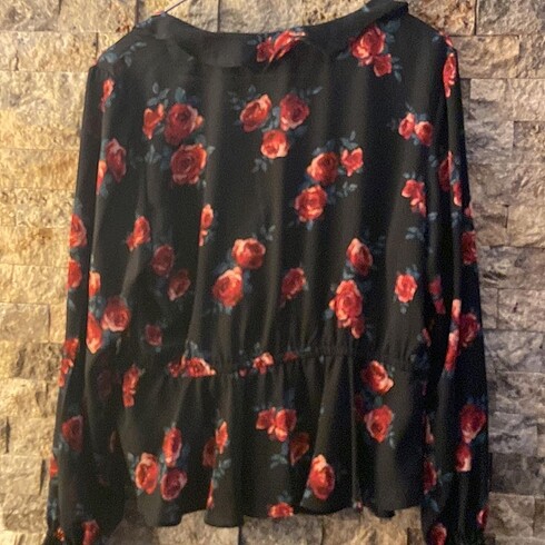 44 Beden siyah Renk H&M Şifon Bluz