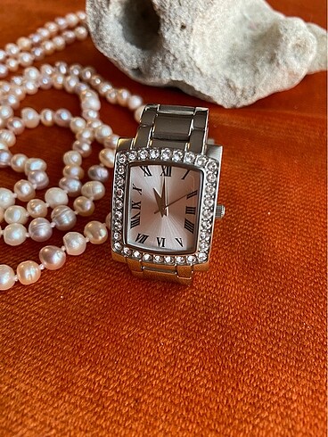 Tchibo TCM. Swarovski Kristalli Çelik Saat
