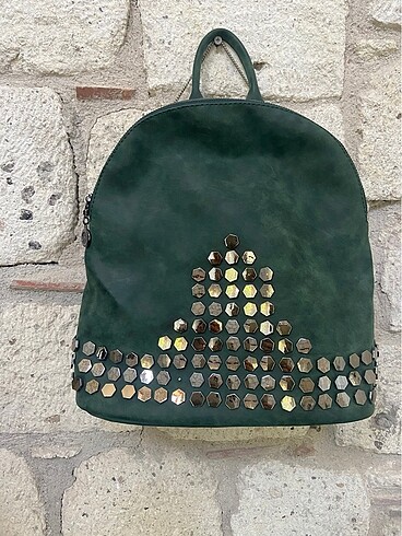 Nasbag. Gerçek Nubuk Sırt Çantası
