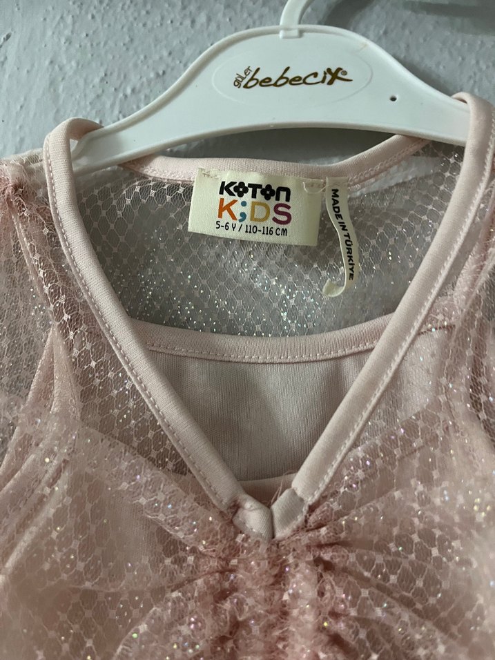 Dantel Detaylı Pembe Kız Bolero crop - Görsel 2