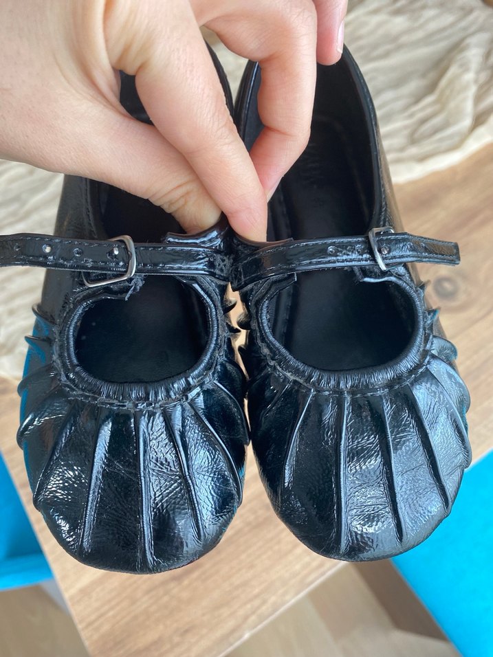 Kız Çocuk Siyah  Babet Ayakkabı - Görsel 5