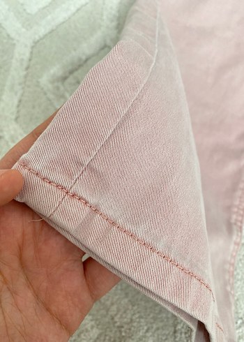 H&M Pembe Bol Kesim Kız Denim Pantolon