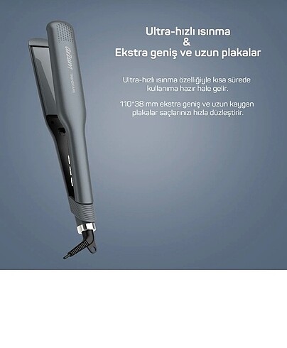 ARZUM AR5078 TRENDCARE GENİŞ SAÇ DÜZLEŞTİRİCİSİ -ANTRASİT - Görsel 3