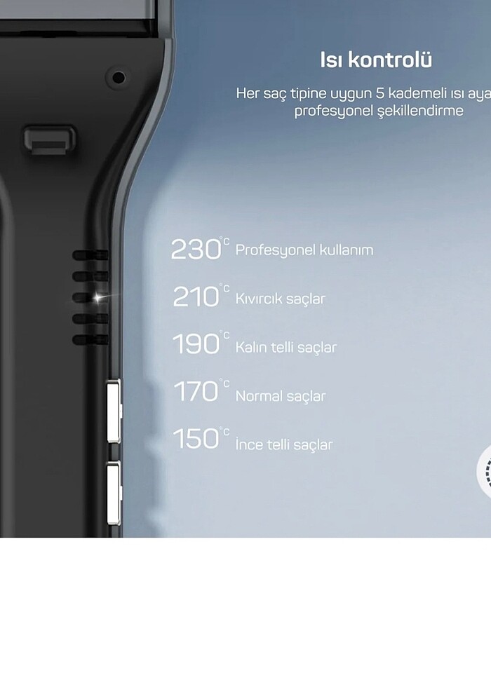 ARZUM AR5078 TRENDCARE GENİŞ SAÇ DÜZLEŞTİRİCİSİ -ANTRASİT - Görsel 4