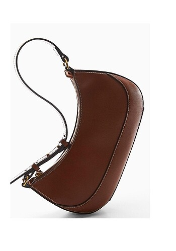 MANGO KADIN OVAL ÇANTA KAHVERENGİ - Görsel 3