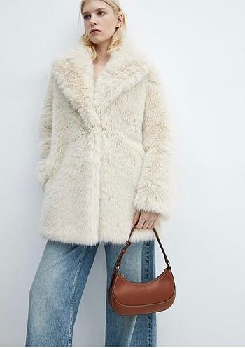 MANGO KADIN OVAL ÇANTA KAHVERENGİ - Görsel 5