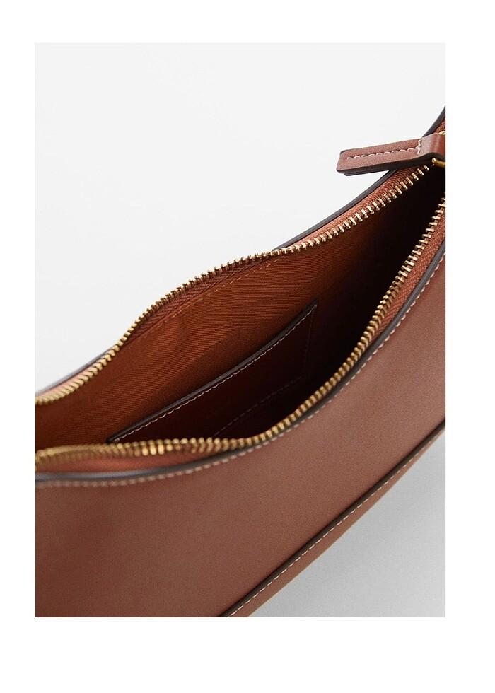 MANGO KADIN OVAL ÇANTA KAHVERENGİ - Görsel 4