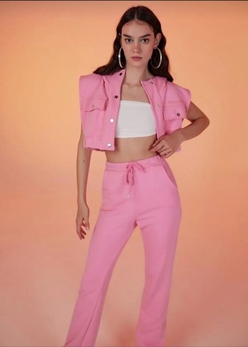 Pembe Kadın Eşofman Takımı