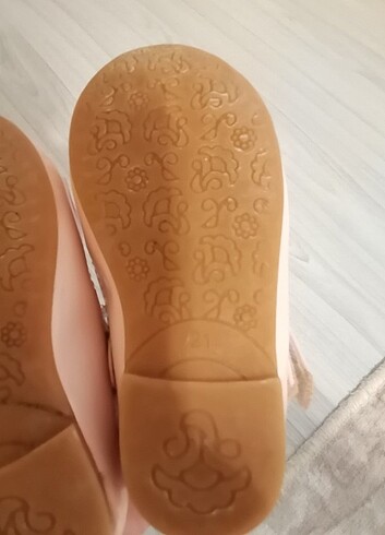 21 Beden pembe Renk Kız bebek babet