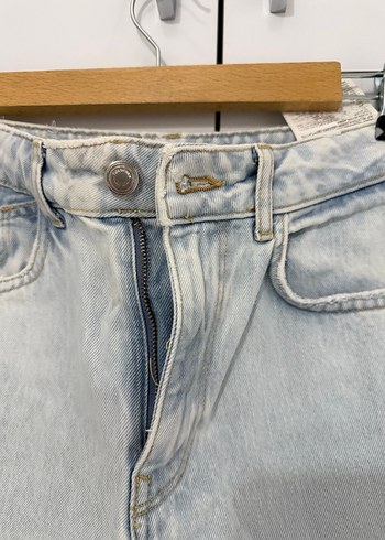 Gri Batik Desenli Kadın Denim Pantolon - Görsel 3