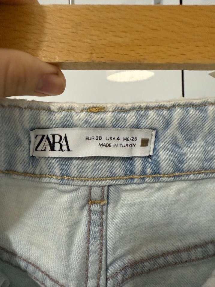 Gri Batik Desenli Kadın Denim Pantolon - Görsel 5