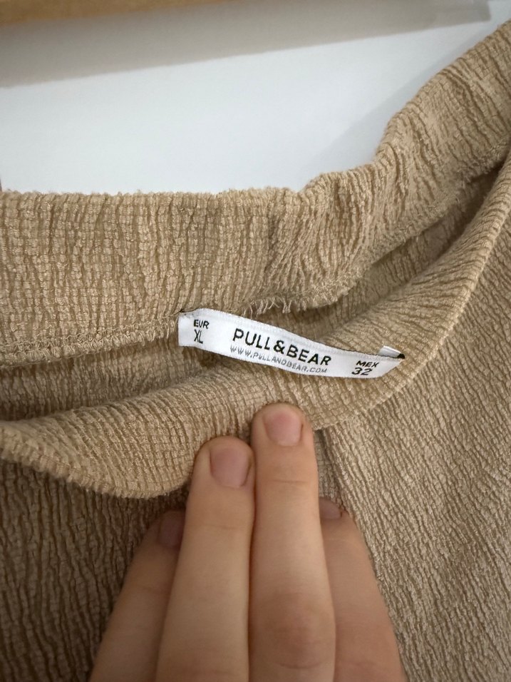 Bej Regular Fit Midi Keten Pantolon - Görsel 2