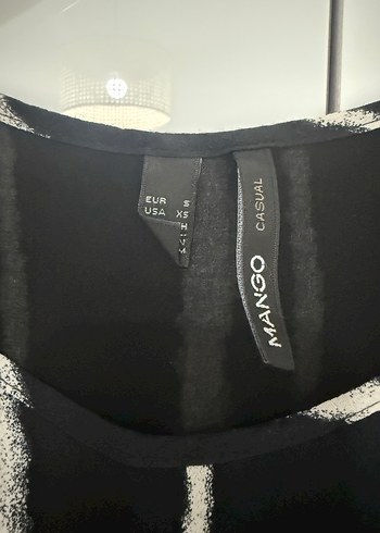 Siyah Beyaz Çizgili Piliseli Kolsuz Bluz - Görsel 5