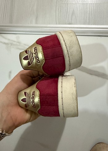 Pembe Süet Bağcıklı Kadın Spor Ayakkabı - Görsel 3