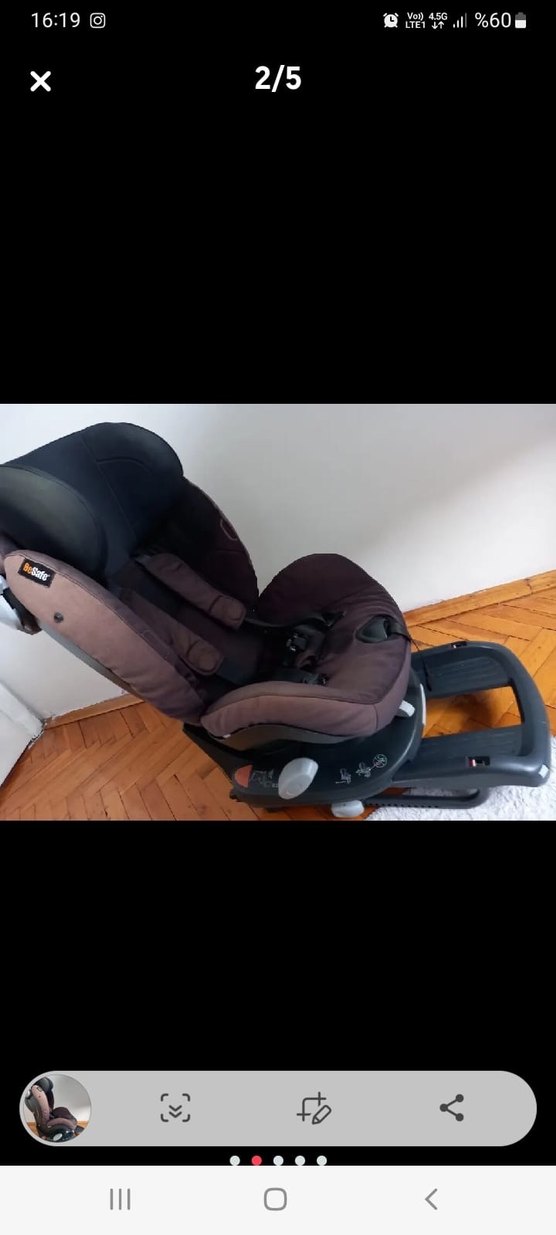 Kahverengi Çocuk Oto Koltuğu - Görsel 3