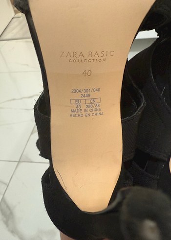 Boncuk İşlemeli Siyah Örgü Topuklu Kadın Bot - Görsel 7